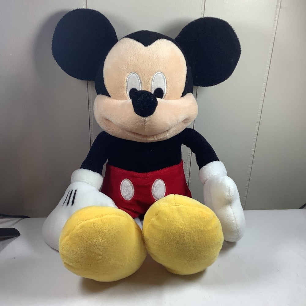 Disney Mickey Mouse Plush Stuffed Animal Toy 17" Classic Red Shorts